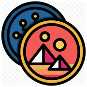 Logotipo de descentraland y cripto
