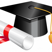 Gambar topi diploma png