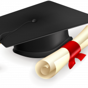 Sombrero de diploma transparente