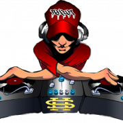 Disc jockey pioneer DJ controller transparent