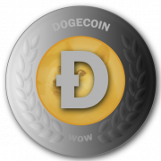 شعار DogeCoin Crypto شفاف