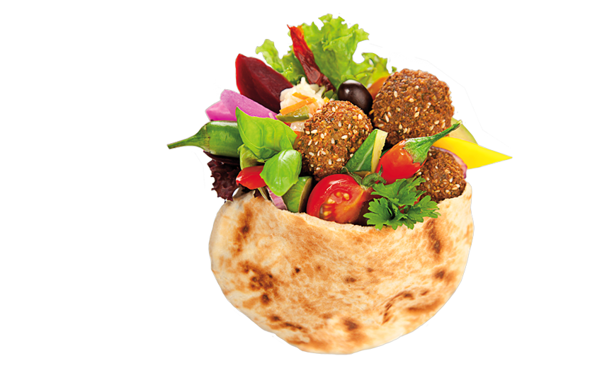 Foto png makanan falafel