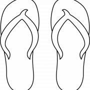Slippers silhouet PNG