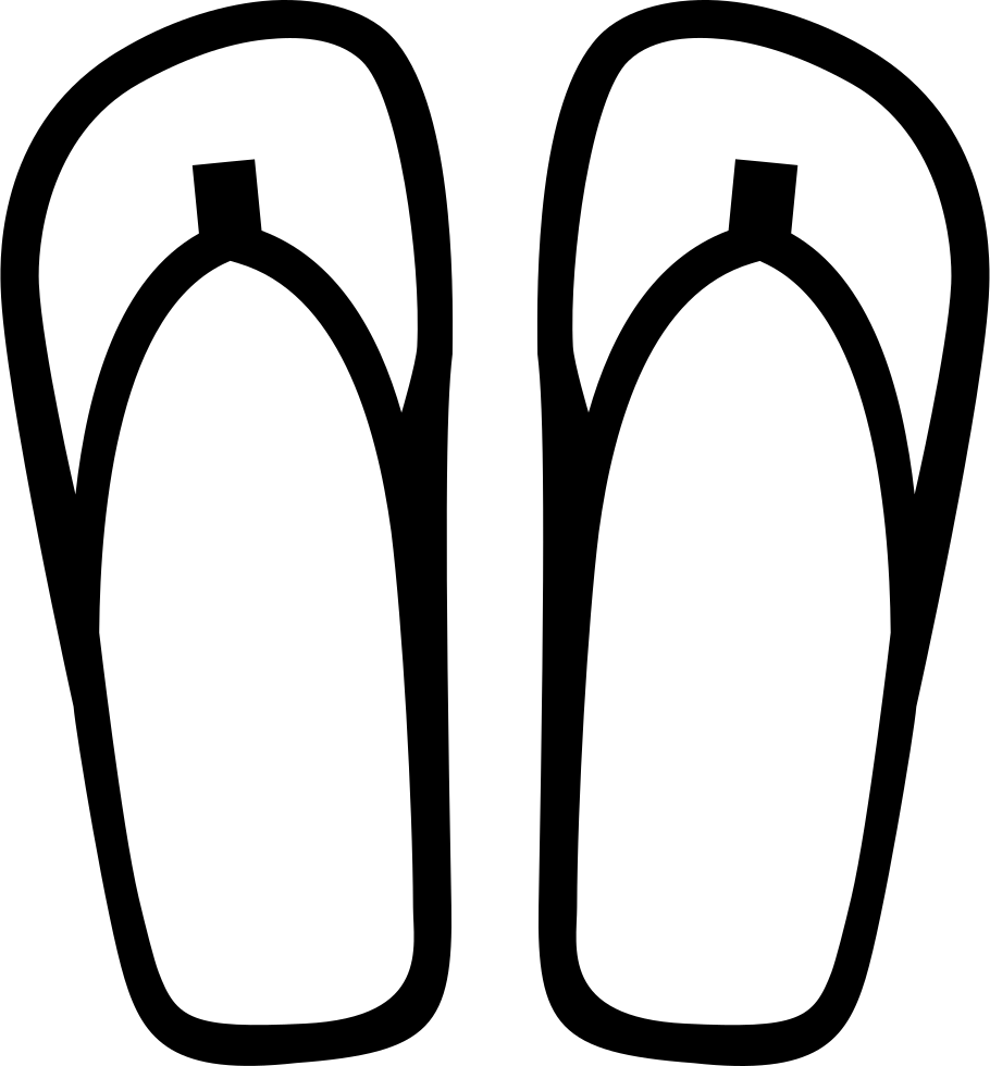 Flip Flops Silhouette PNG Pic