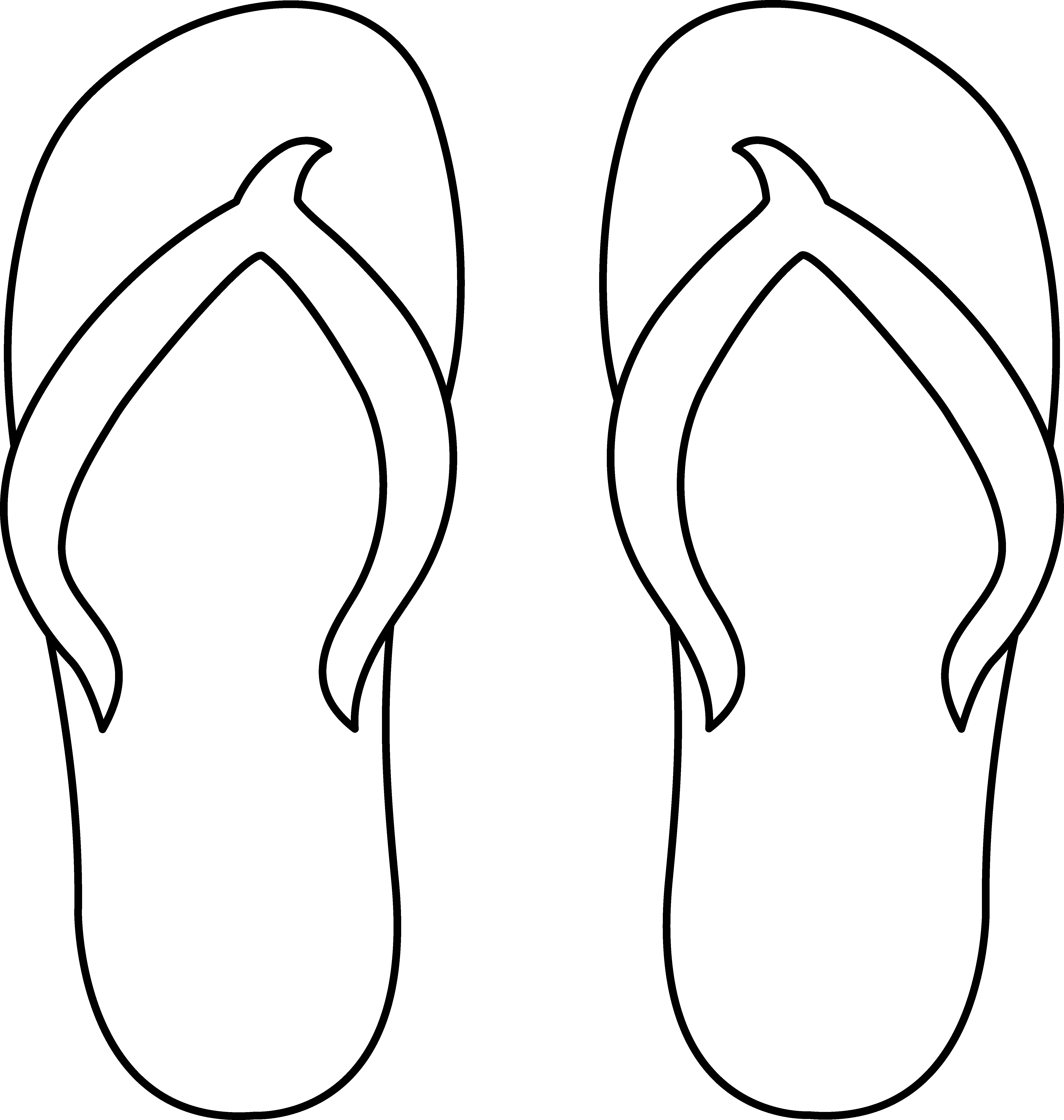 Flip Flops Silhouette PNG