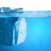 Iceberg Underwater PNG Background