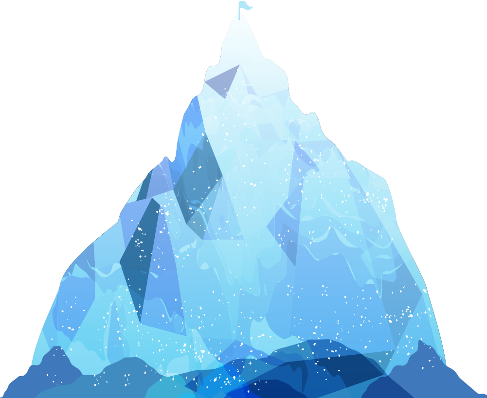 Iceberg Underwater PNG Clipart