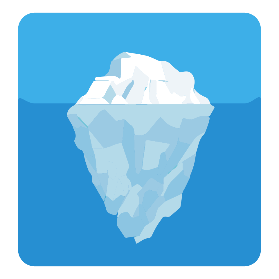 Iceberg Underwater PNG Download Image