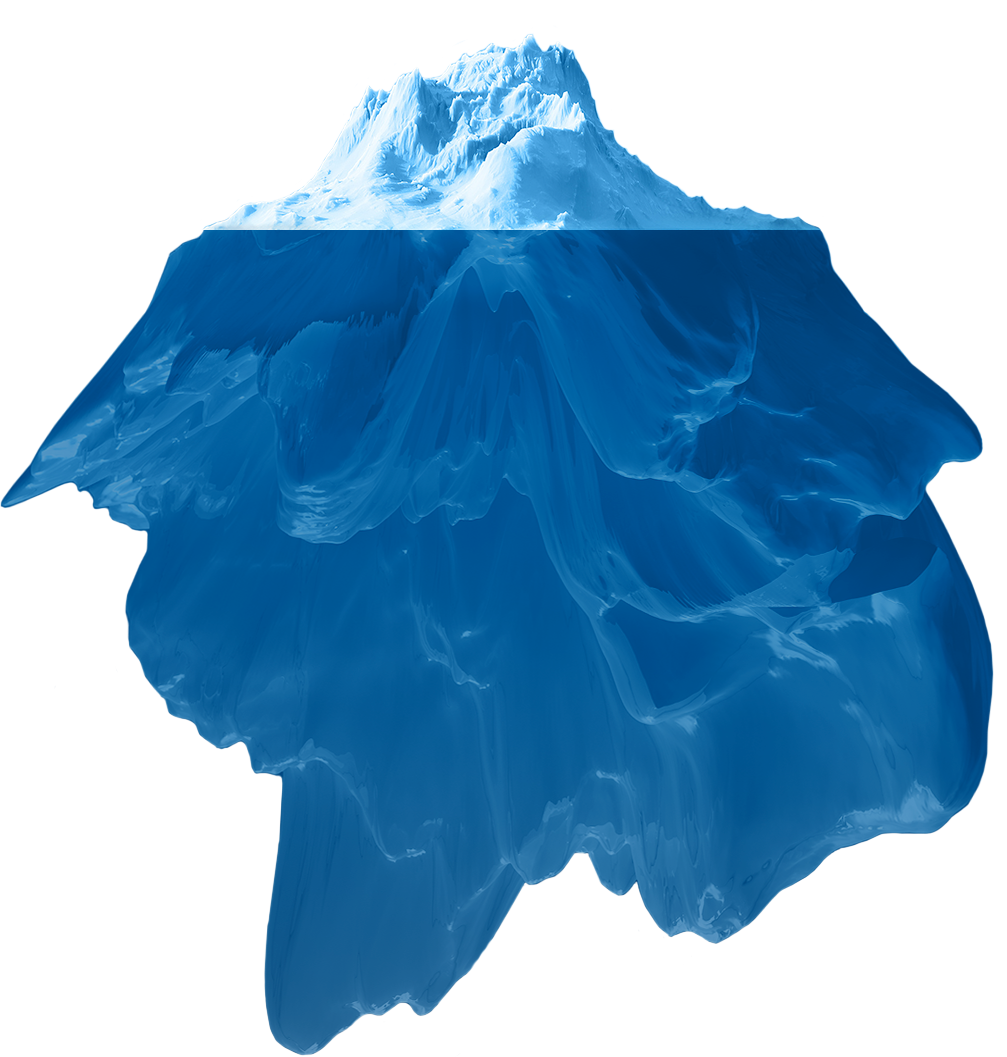 Iceberg Underwater PNG Free Image