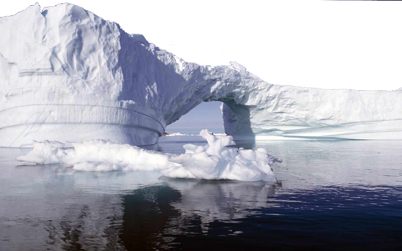 Iceberg Underwater PNG HD Background