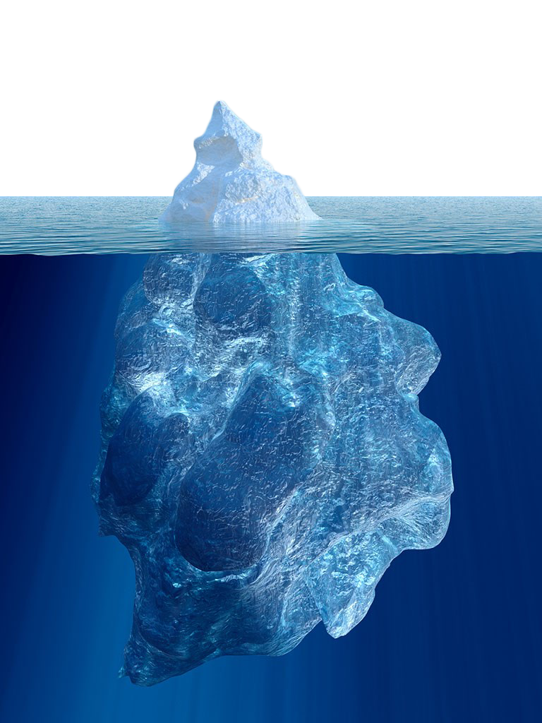 Iceberg Underwater PNG HD Image