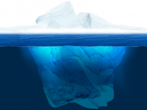 Iceberg Underwater PNG Photo Image