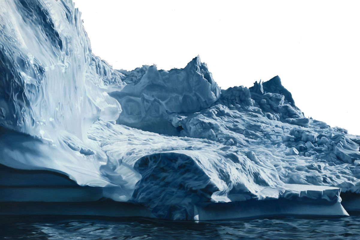 Iceberg Underwater PNG Photo