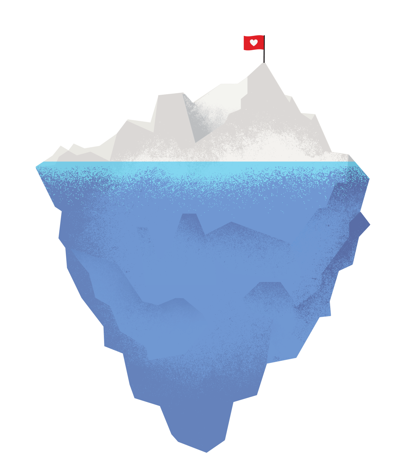 Iceberg Underwater PNG