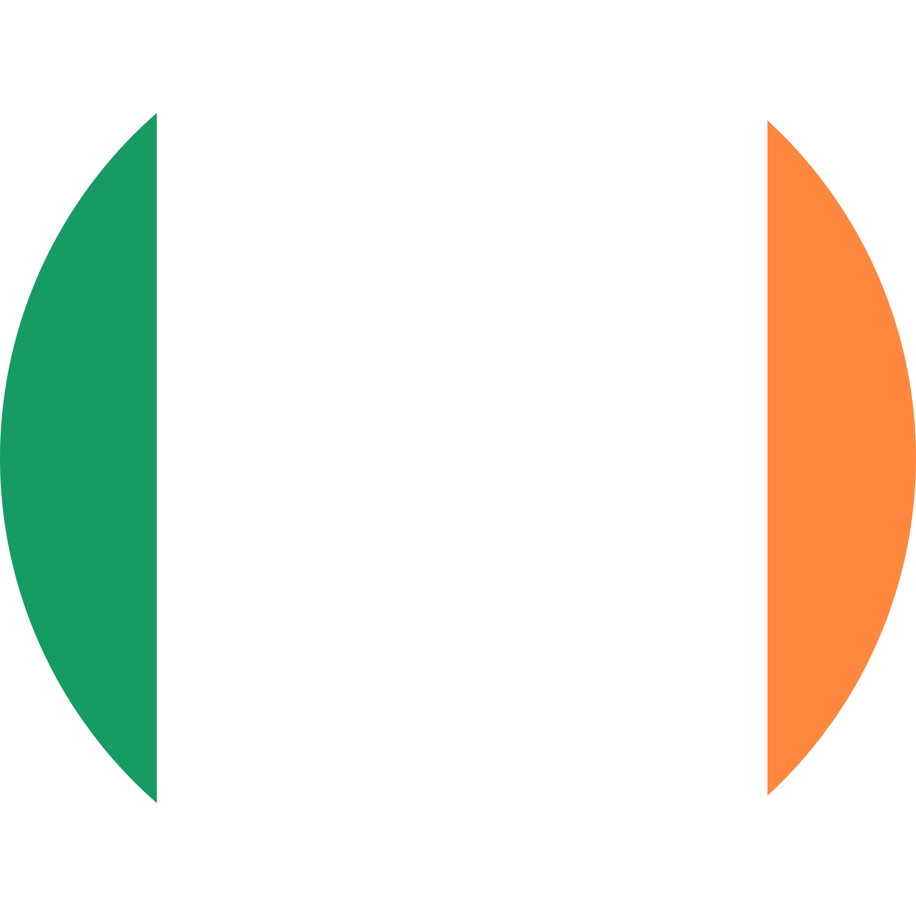 Ireland Flag Round