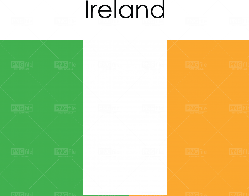 Ireland Flag Vector PNG Cutout