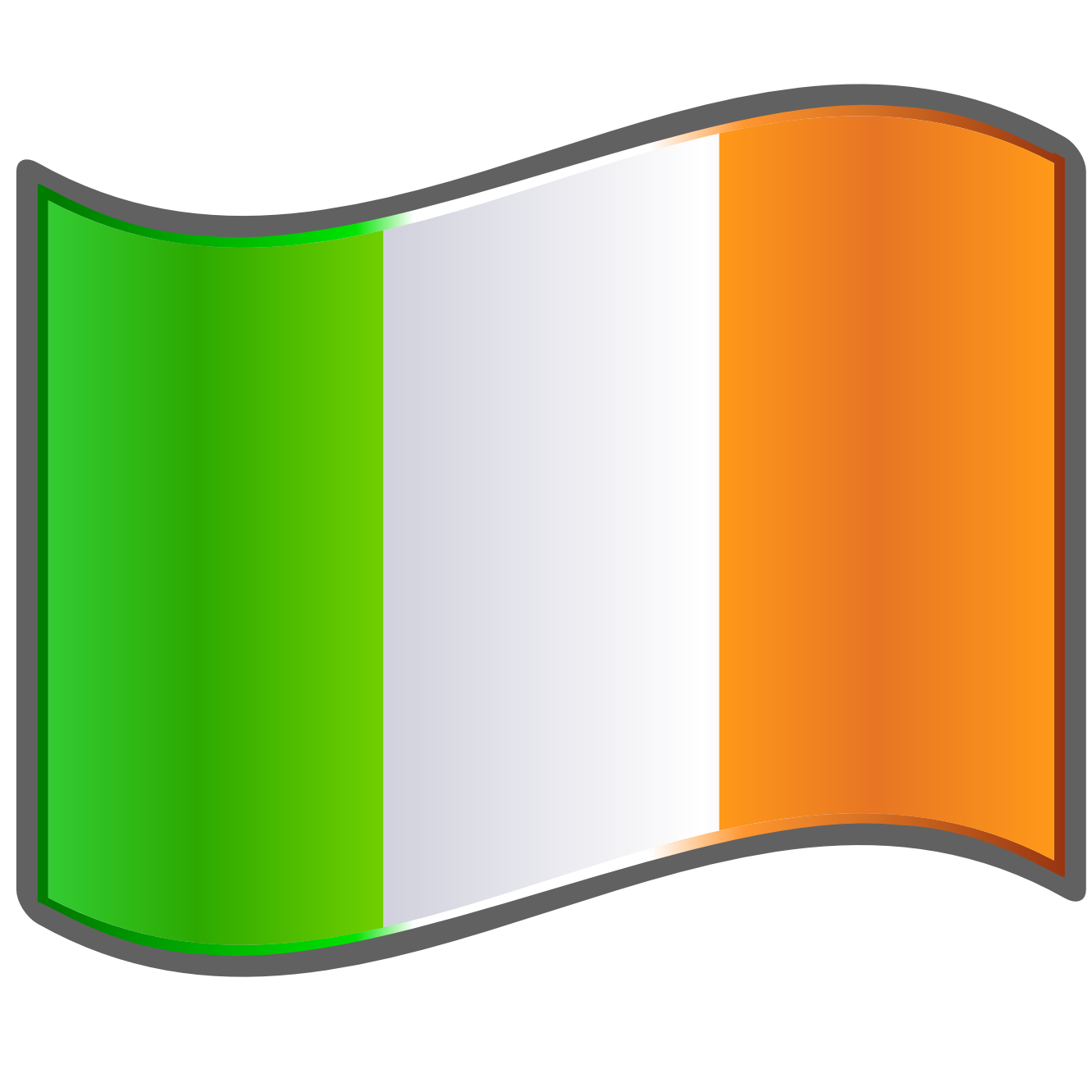 Ireland Flag Waving PNG