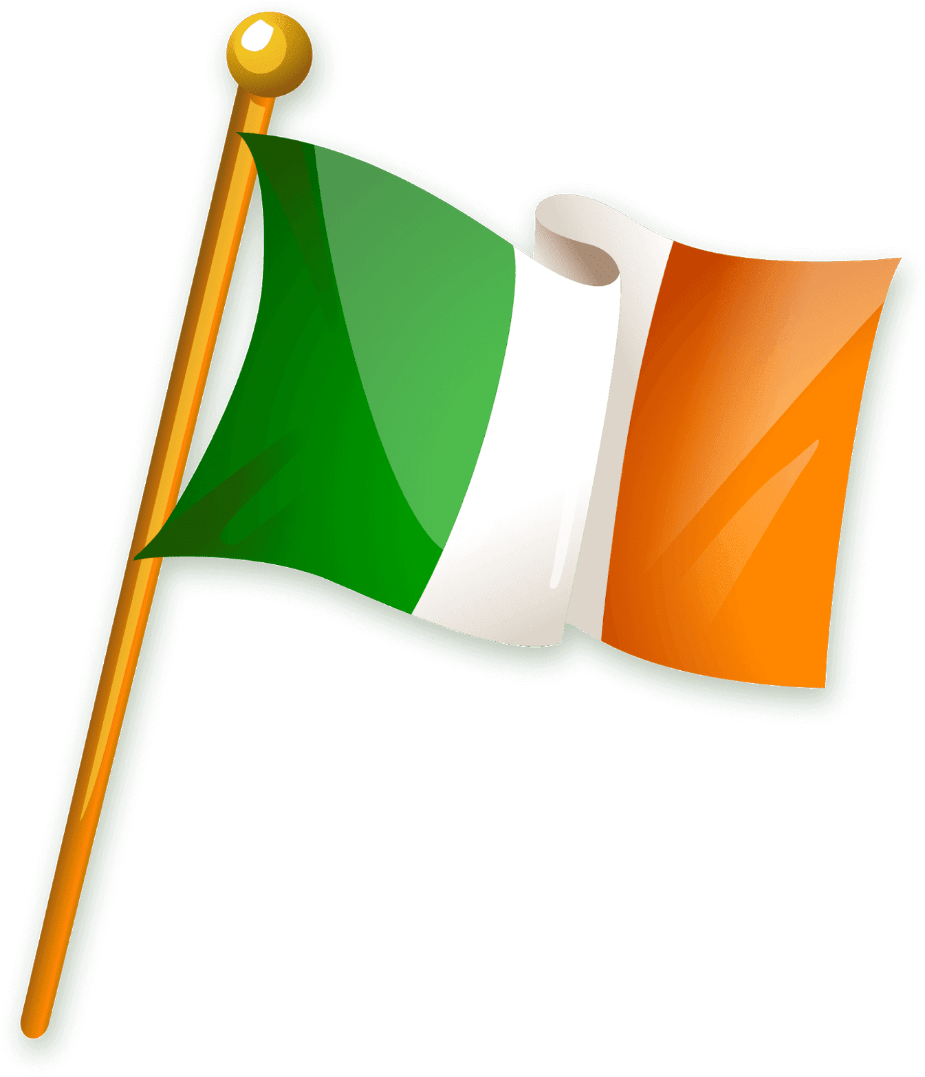 العلم أيرلندا يلوح