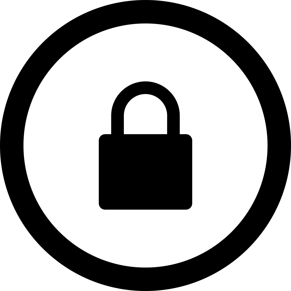 Lock Silhouette PNG Cutout