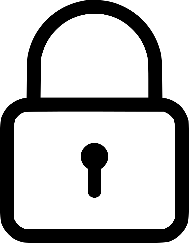 Lock Silhouette PNG Free Image