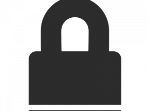 Lock Silhouette PNG HD Image