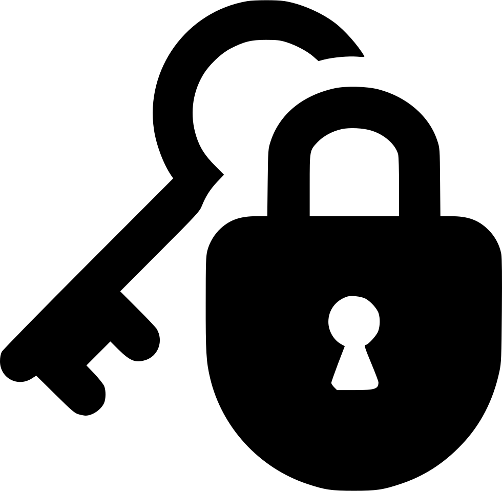 Lock Silhouette PNG Image