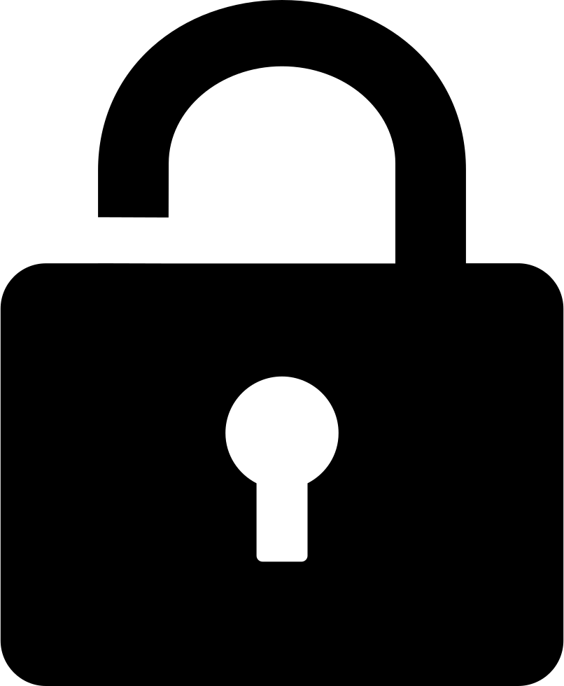 Lock Silhouette PNG Images