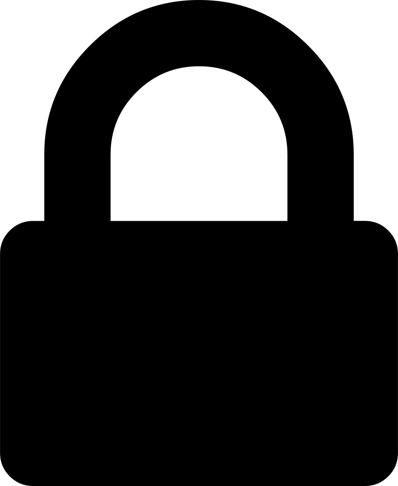 Lock Silhouette PNG Pic