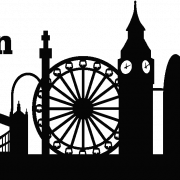 London Silhouette PNG File