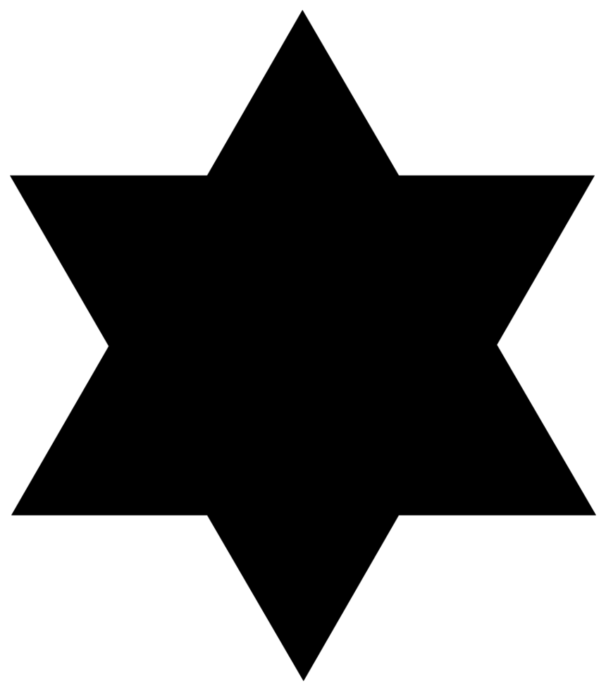 Magen David Silhouette PNG Images