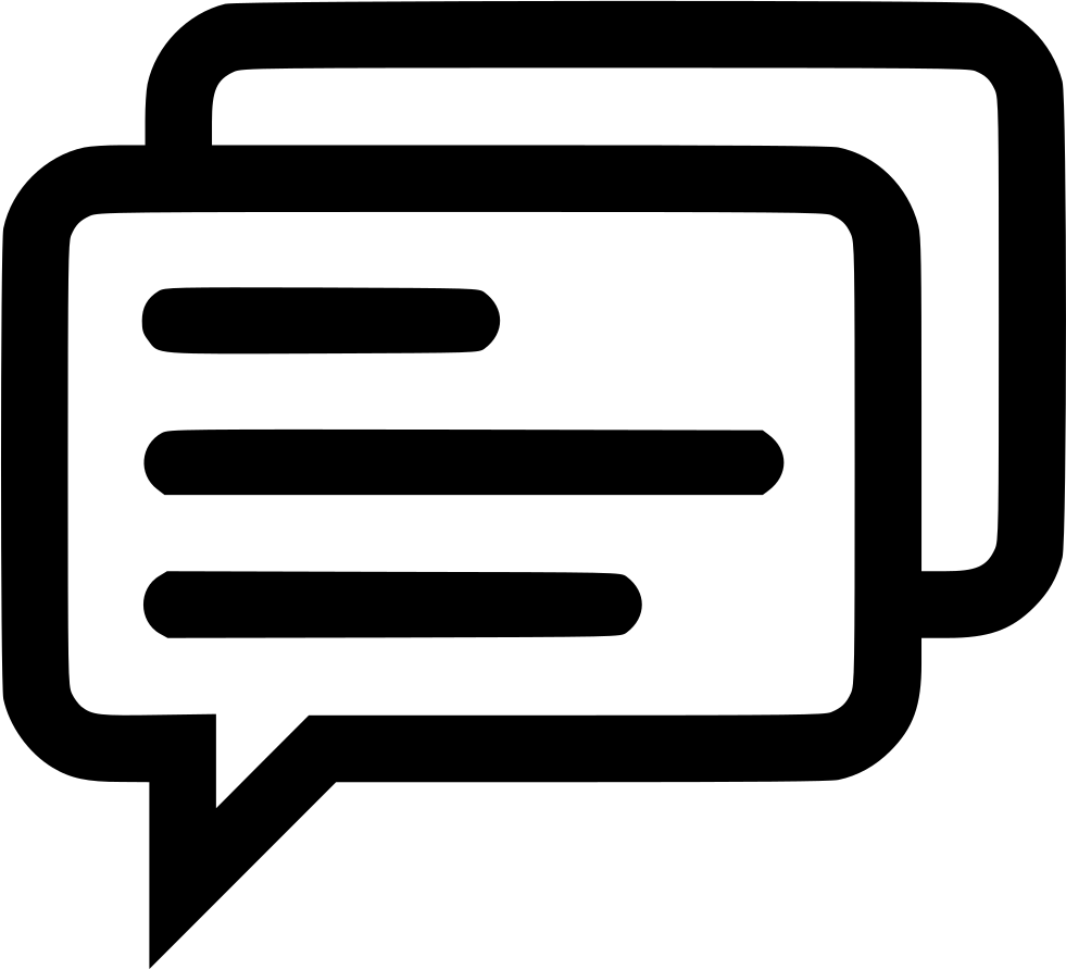 Message Silhouette PNG