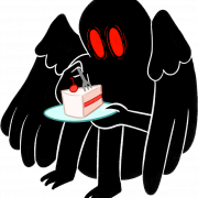 File di silhouette mothman