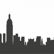 Silhouette de la ciudad de Nueva York PNG Image HD