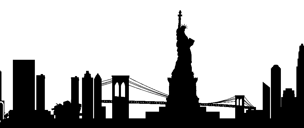 New York City Silhouette PNG Photo
