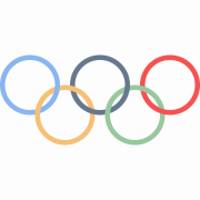 شعار الألعاب الأولمبية شفافة