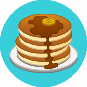 Pancakeswap Crypto Logo PNG Bild