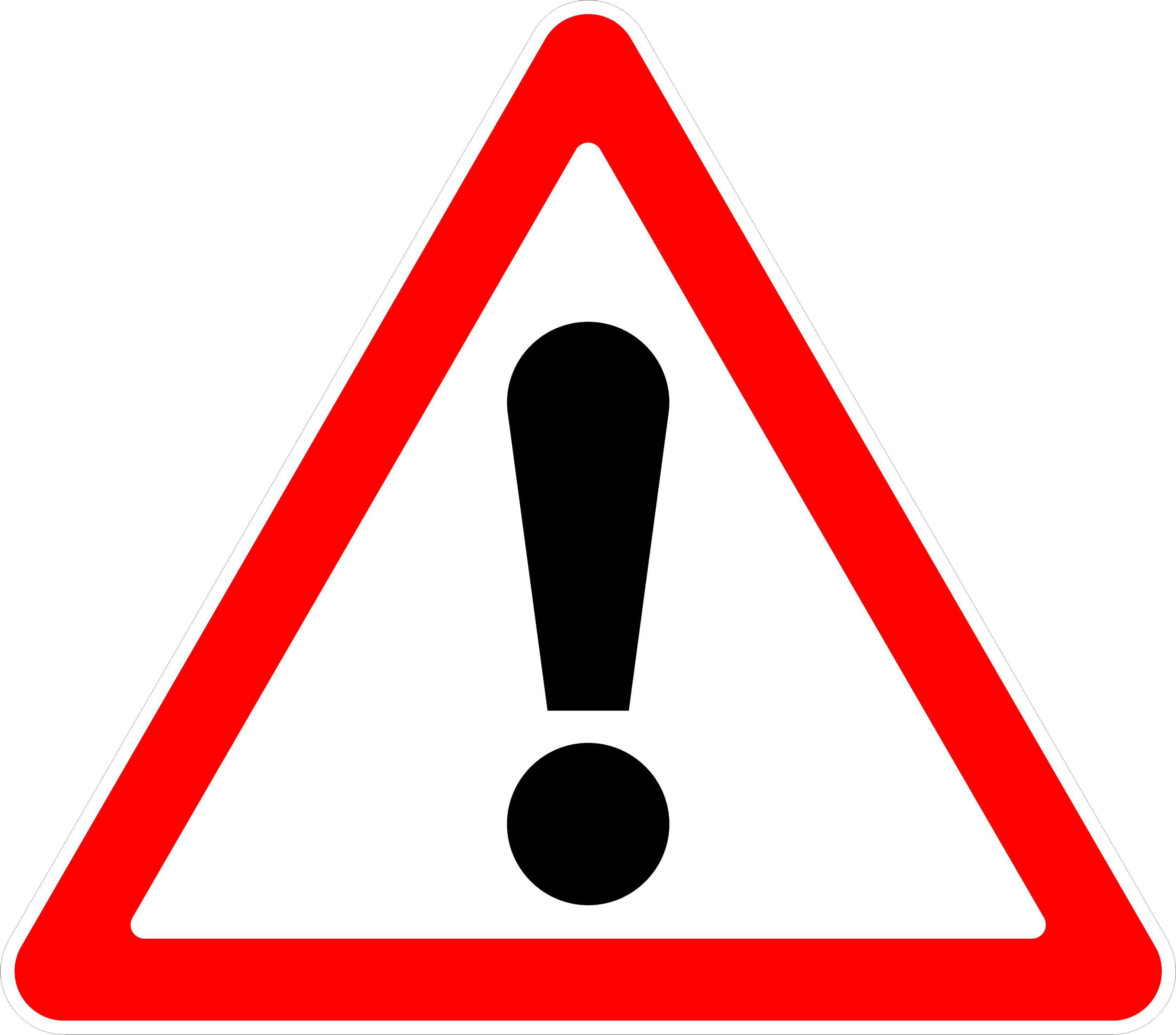 Red Attention Symbol PNG Cutout