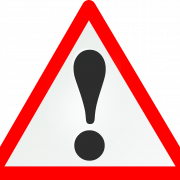 Red Attention Symbol PNG Image