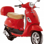 Red Scooter PNG Cutout