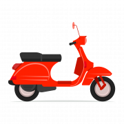 Red Scooter PNG Pic