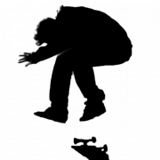 Skating Silhouette PNG Images