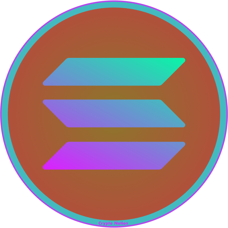 Solana Crypto Logo PNG Cutout