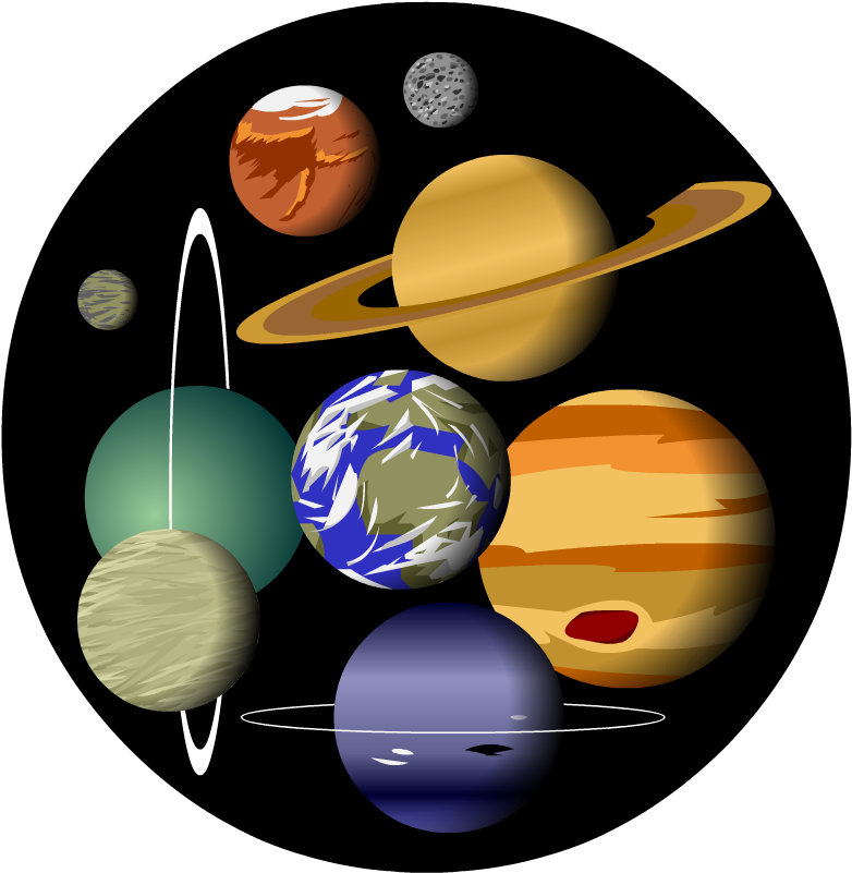 Sistema solare ritaglio di png