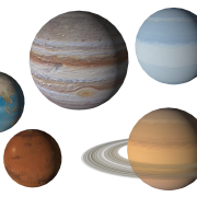 Imagem fotográfica do sistema solar PNG