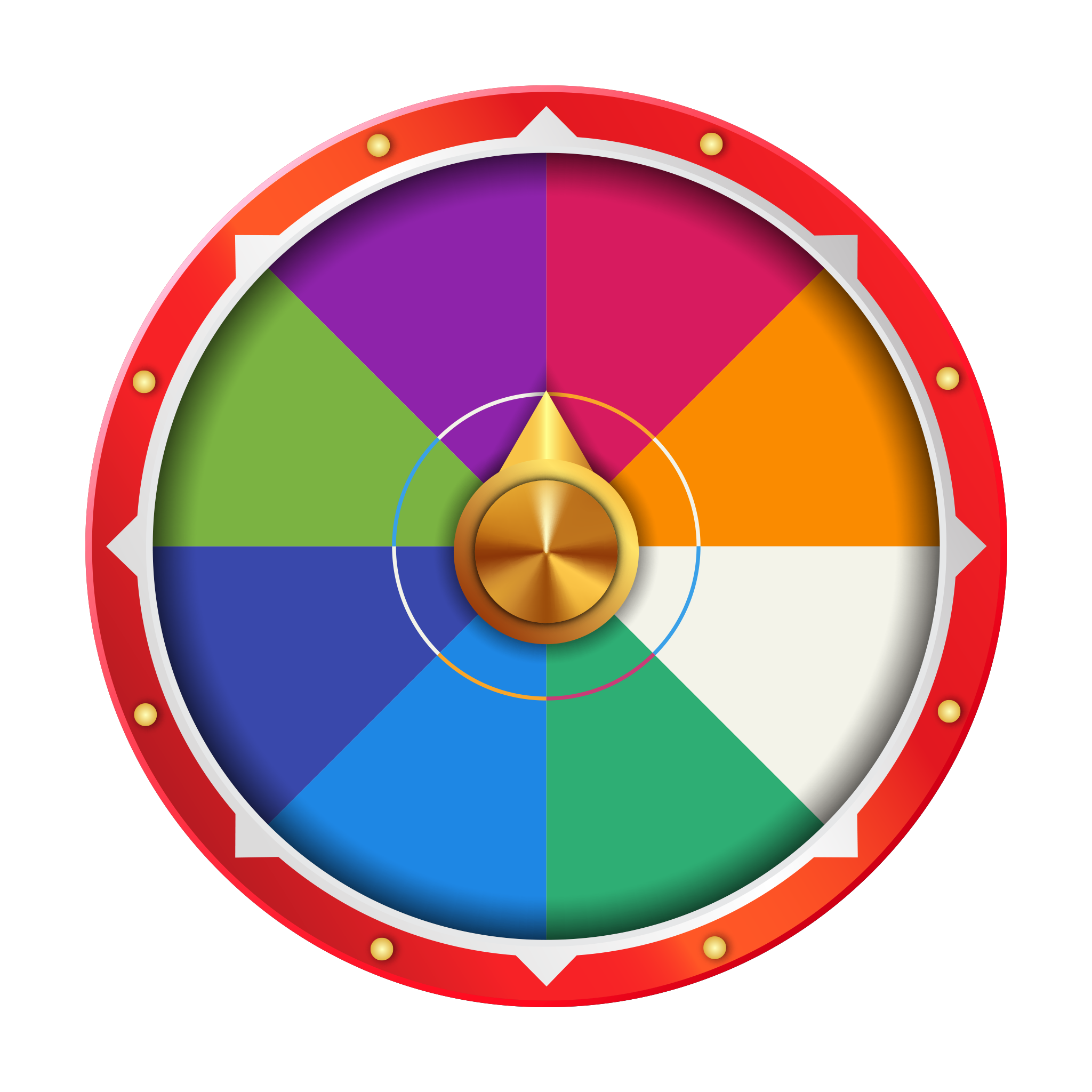 Spinning Wheel Vector PNG Cutout