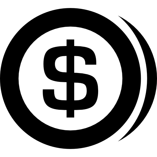 Logotipo de monedas USD PNG recorte