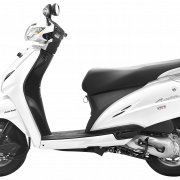 White Scooter PNG Cutout
