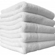 Белое полотенце прозрачное