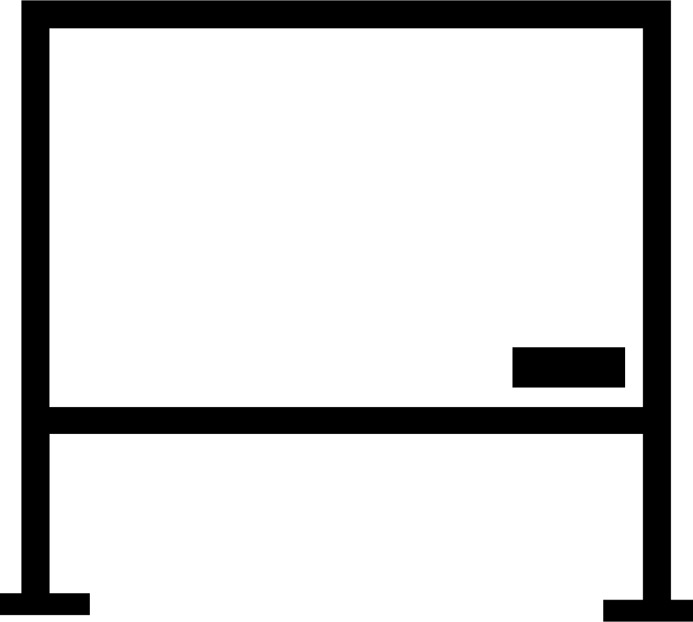 Whiteboard Silhouette PNG Image