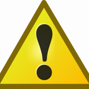 Yellow Attention PNG Cutout